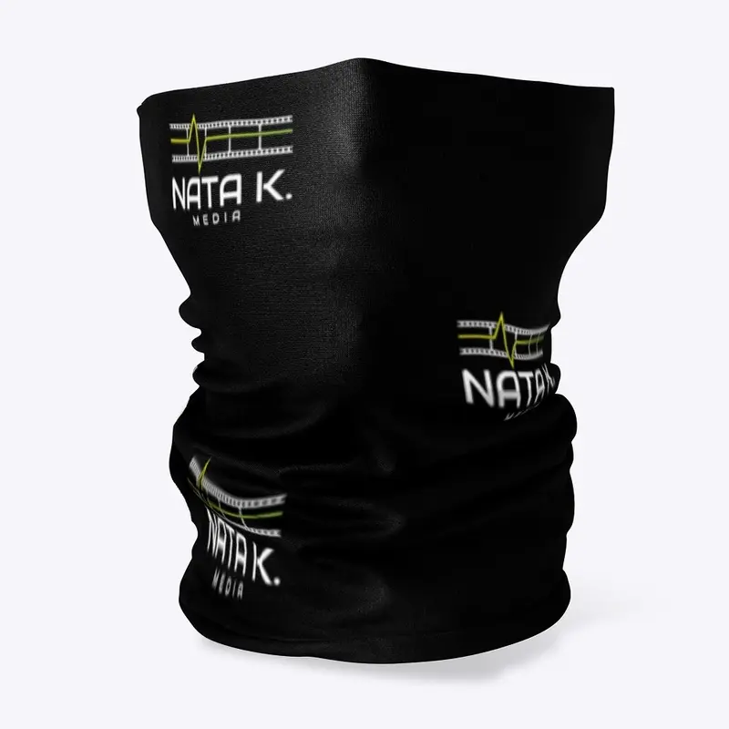 Nata K. Logo Black Neck Gaiter